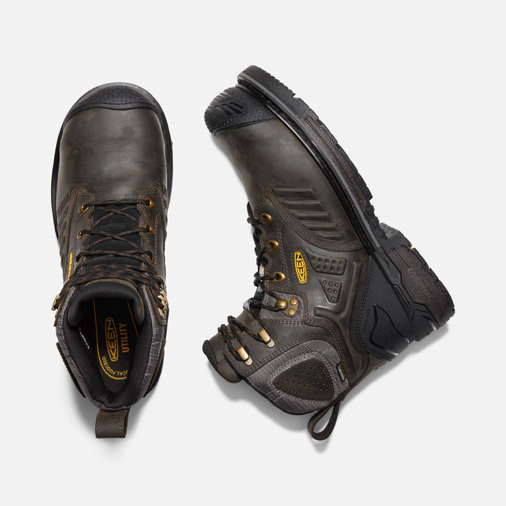 Keen Laarzen Heren Zwart Bruin - Csa Philadelphia 6\" Internal Met Waterproof (Carbon-Fiber Toe) - 27